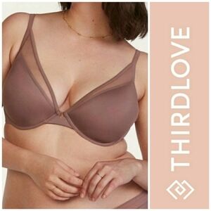 ThirdLove 24/7 Classic Contour Plunge Bra - Sz 32F US